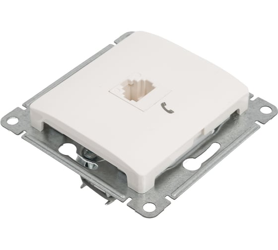 Телефонная розетка Systeme Electric Glossa Молочная RJ11 SE GSL000981T
