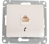 Телефонная розетка Systeme Electric Glossa Перламутр RJ11 SE GSL000681T