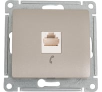 Телефонная розетка Systeme Electric Glossa Платина RJ11 SE GSL001281T