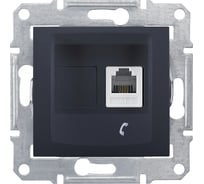 Телефонная розетка Systeme Electric Sedna Графит 1-ая RJ11 SE SDN4101170