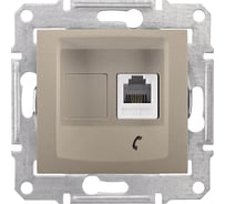 Телефонная розетка Systeme Electric Sedna Титан 1-ая RJ11 SE SDN4101168