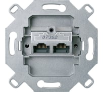 Механизм компьютерной розетки Systeme Electric Merten 2-ая наклонной RJ45 кат.6 SE MTN465706