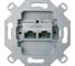 Механизм компьютерной розетки Systeme Electric Merten 2-ая наклонной RJ45 кат.6 SE MTN465706 1