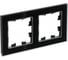 2-местная рамка Systeme Electric AtlasDesign NATURE стекло черный ATN321002 1