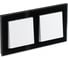 2-местная рамка Systeme Electric AtlasDesign NATURE стекло черный ATN321002 3
