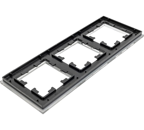 3-местная рамка Systeme Electric AtlasDesign NATURE стекло алюминий ATN320303