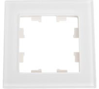 1-местная рамка Systeme Electric AtlasDesign NATURE стекло белый ATN320101