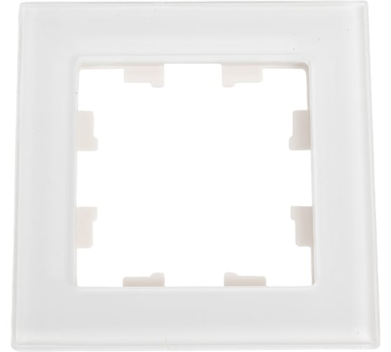 1-местная рамка Systeme Electric AtlasDesign NATURE стекло белый ATN320101 1