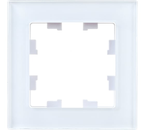 1-местная рамка Systeme Electric AtlasDesign NATURE стекло белый ATN320101 1