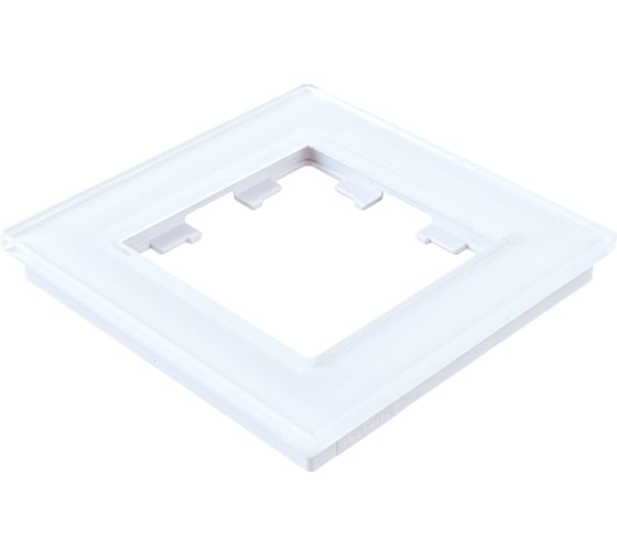 1-местная рамка Systeme Electric AtlasDesign NATURE стекло белый ATN320101