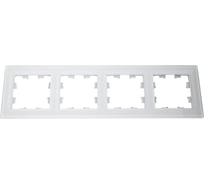 4-местная рамка Systeme Electric AtlasDesign NATURE стекло белый ATN320104