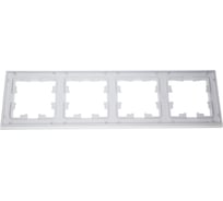 4-местная рамка Systeme Electric AtlasDesign NATURE стекло белый ATN320104