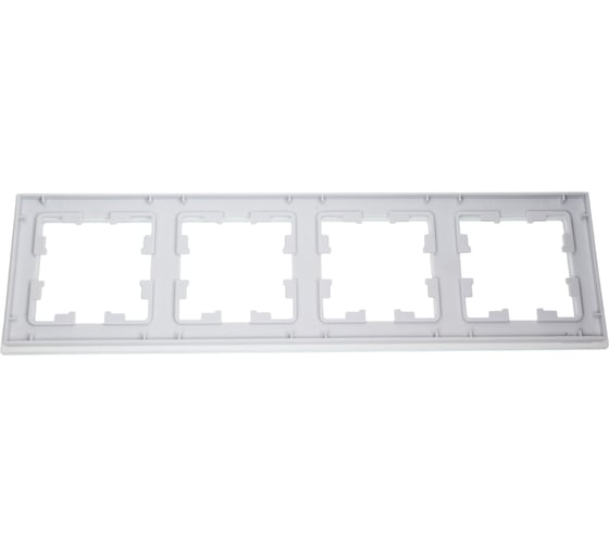 4-местная рамка Systeme Electric AtlasDesign NATURE стекло белый ATN320104