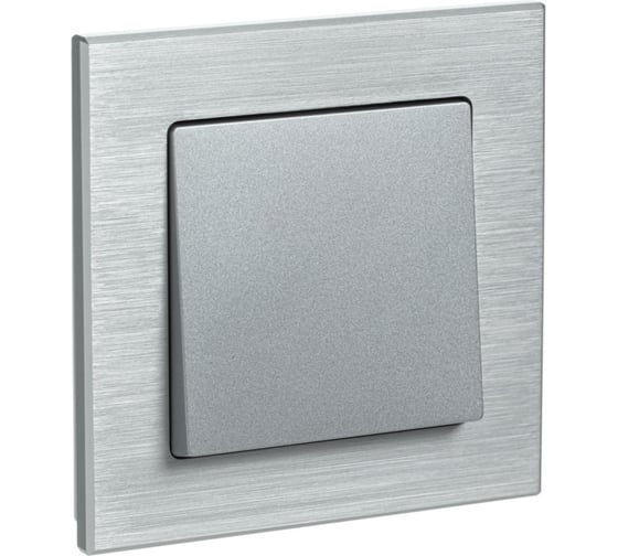 1-местная рамка Systeme Electric AtlasDesign NATURE металл серебро ATN312101
