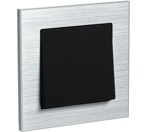 1-местная рамка Systeme Electric AtlasDesign NATURE металл серебро ATN312101