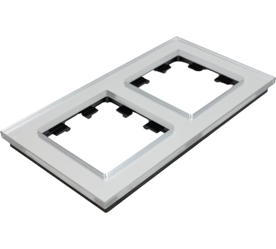 2-местная рамка Systeme Electric AtlasDesign NATURE стекло алюминий ATN320302