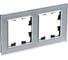 2-местная рамка Systeme Electric AtlasDesign NATURE стекло алюминий ATN320302 1