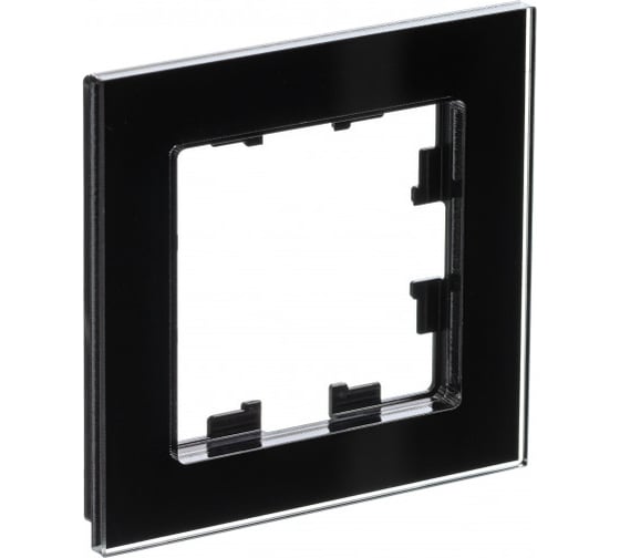 1-местная рамка Systeme Electric AtlasDesign NATURE стекло черный ATN321001