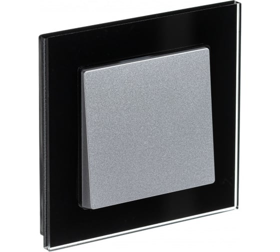 1-местная рамка Systeme Electric AtlasDesign NATURE стекло черный ATN321001