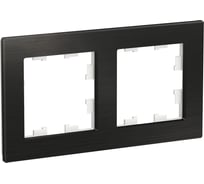 2-местная рамка Systeme Electric AtlasDesign NATURE металл оникс ATN312302