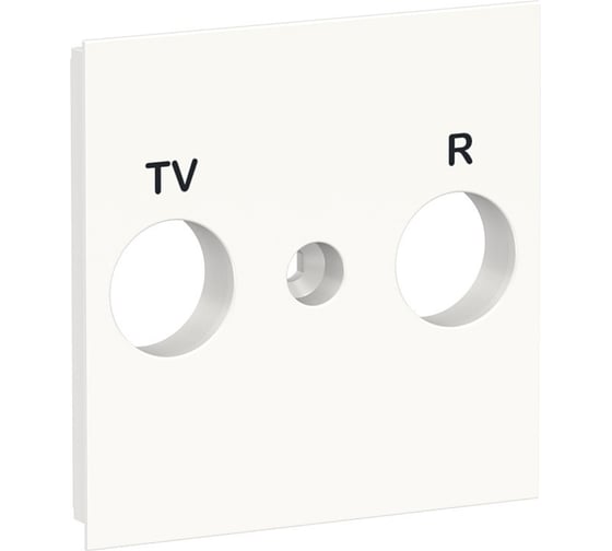 Лицевая панель TV/FM розетки Systeme Electric Unica New, белый NU944018