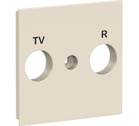 Лицевая панель TV/FM розетки Systeme Electric Unica New, бежевый NU944044