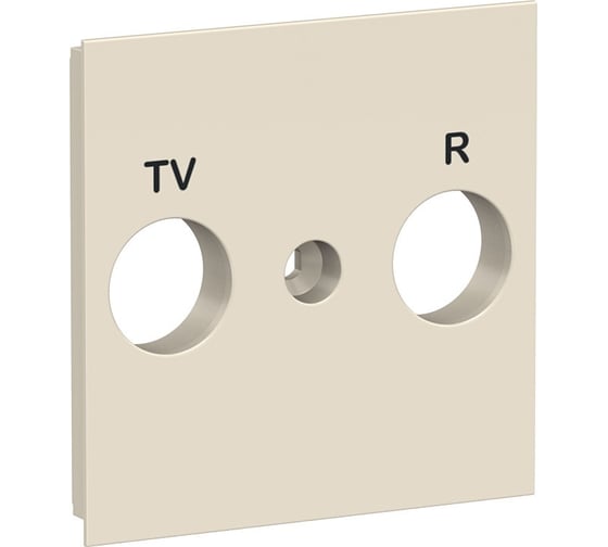 Лицевая панель TV/FM розетки Systeme Electric Unica New, бежевый NU944044
