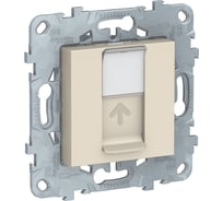 Лицевая панель RJ45 Systeme Electric Unica New KEYSTONE/SYSTIMAX, бежевый NU546144
