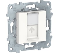 Лицевая панель Systeme Electric Unica New RJ45 KEYSTONE/SYSTIMAX, белый NU546118