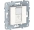 Лицевая панель Systeme Electric Unica New RJ45 KEYSTONE/SYSTIMAX, белый NU546118 1