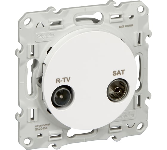 Розетка Systeme Electric Odace Белый R-TV/SAT SE S52R454