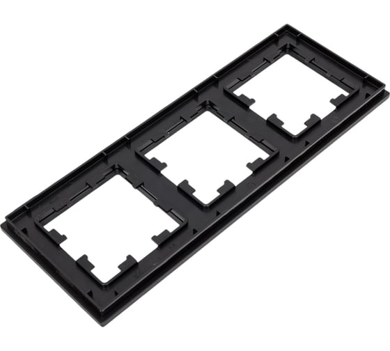 3-местная рамка Systeme Electric AtlasDesign NATURE металл оникс ATN312303