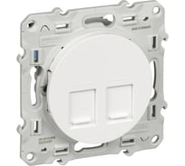 Компьютерная розетка Systeme Electric Odace Белый 2-ая RJ45 кат.5 SE S52R481