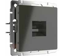 Телефонная розетка RJ11 WERKEL WL07 серо коричневый a029854