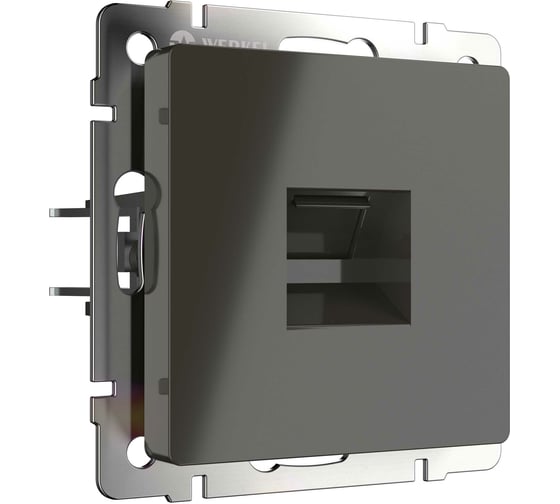 Розетка Ethernet RJ45 WERKEL WL07 RJ 45 серо коричневый a029858