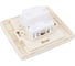 Розетка Systeme Electric Unica New бежевый, с заземлением, со шторками, с крышкой, IP44 NU003744 3
