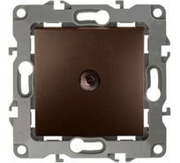 TV-розетка LANMASTER 45х45, бронза LAN-EC45x45-TV-BRZ