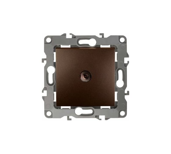 TV-розетка LANMASTER 45х45, бронза LAN-EC45x45-TV-BRZ