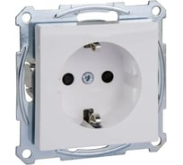 Розетка Systeme Electric Merten SM Актив, белый с заземлением, с защитными шторками SE MTN2300-0325