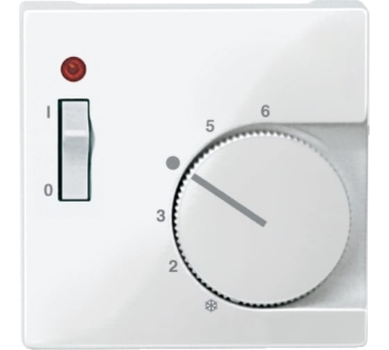 Накладка комнатного термостата Systeme Electric Merten SM белый глянец SE MTN534819 1