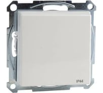 Розетка Systeme Electric Merten SM белый глянец, с заземлением, с защитными шторками, с крышкой SE MTN2314-0319