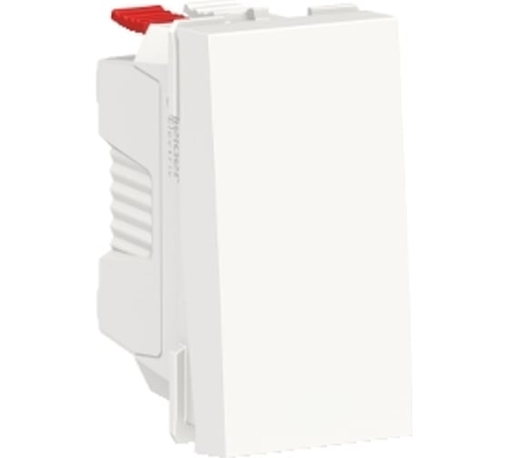 1-клавишный выключатель Systeme Electric Unica Modular белый, кнопочный, сх. 1, 10A SE NU310618 1
