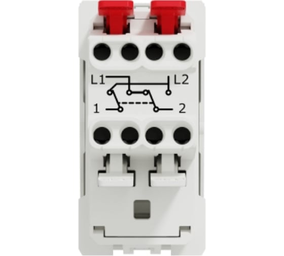 1-клавишный перекрестный переключатель Systeme Electric Unica Modular белый SE NU310518