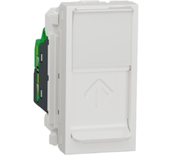 Компьютерная розетка Systeme Electric Unica Modular белая, RJ45, одиночная, категория 5е SE NU341018