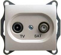 Оконечная розетка Systeme Electric Glossa Перламутр TV-SAT 1DB SE GSL000697
