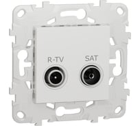Одиночная розетка Systeme Electric Unica New Белый R-TV/ SAT NU545418