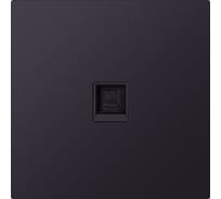 Розетка компьютерная SMARTBUY RJ-45 независимая 10А черная акрил Альтаир SBE-i11ba-S1-RJ