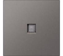 Розетка компьютерная SMARTBUY RJ-45 независимая 10А графит Альтаир SBE-i11g-S1-RJ