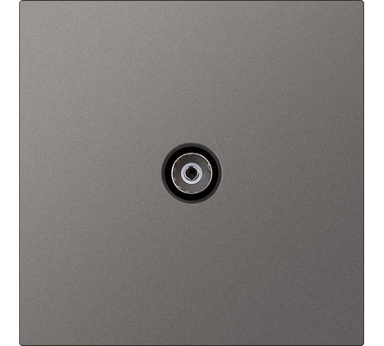 Розетка телевизионная SMARTBUY 1-местная 75Ом 5-862МГц независимая 10А графит Альтаир SBE-i11g-S1-TV 1