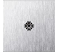 Розетка телевизионная SMARTBUY 1-местная 75Ом 5-862МГц независимая 10А алюминий серебро Альтаир SBE-i11al-S1-TV